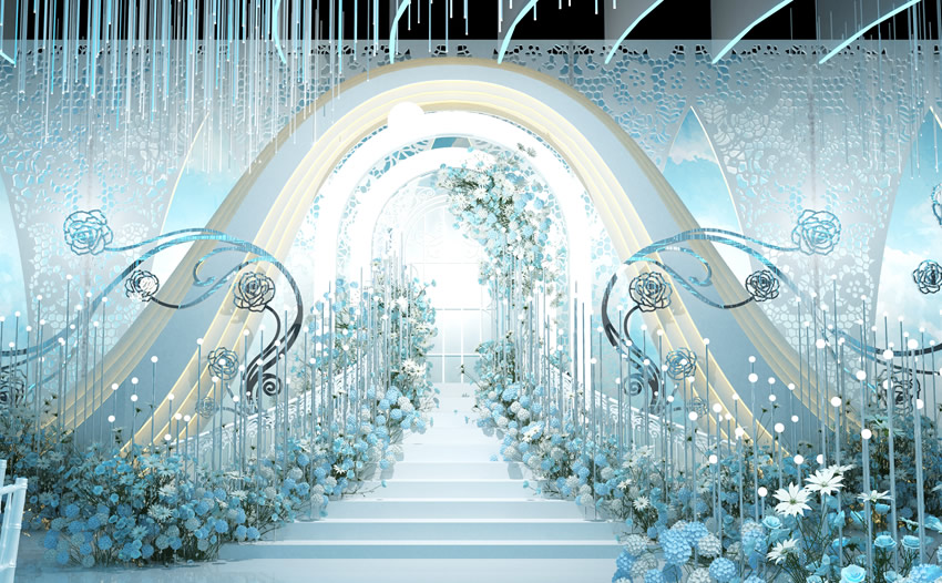 石河子乡釡香烙馍村水晶厅效果展示